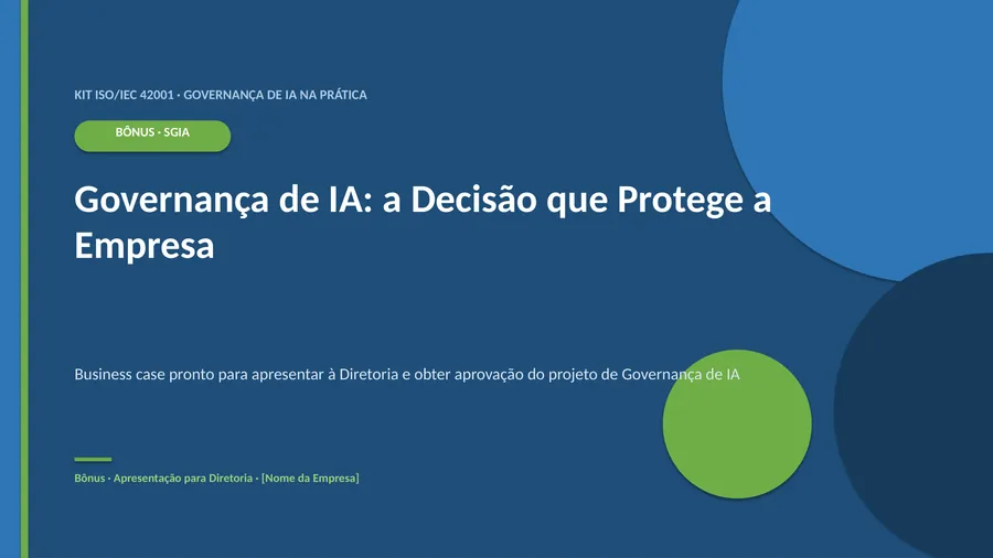 Trecho real do arquivo BONUS Business Case Apresentacao Diretoria (PowerPoint)